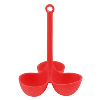 Yousheng Egg Poacher пищевая 3 отверстия термостойкость силиконовая яйцеварка держатель для яиц чашки аксессуары для приготовления пищи зелёный