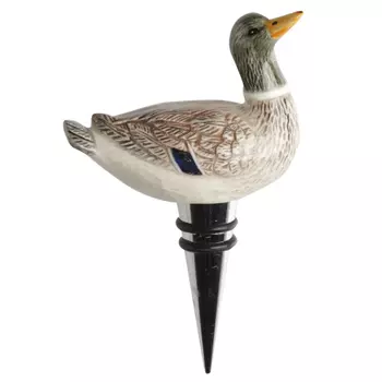 Kuchenland Пробка для винной бутылки, 12 см, металл/керамика, Селезень, Duck