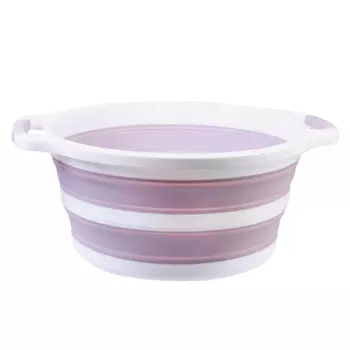 Kuchenland Таз складной, 22 л, пластик/резина, лиловый, Foldaway