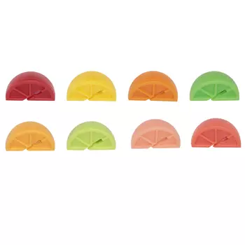 Маркеры для бокалов, 3 см, 8 шт, цветные, силикон, Цитрус, Party markers
