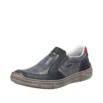 Слипоны Rieker, цвет Smoke blue/Dark blue