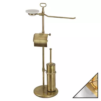 Стойка Migliore Mirella ML.MRL-2104.CRDO без мыльницы, хром-золото