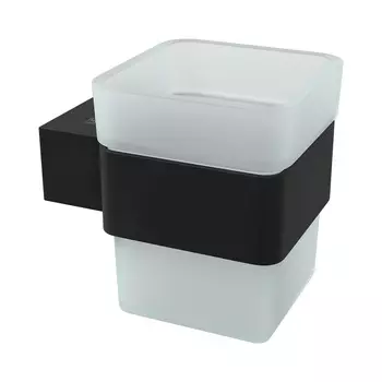 Стакан Lemark Smooth Line 9732014 черный матовый