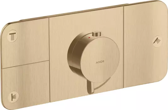 Термостат Axor One 45713140 для душа, шлифованная бронза