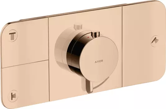 Термостат Axor One 45713300 для душа, полированное красное золото