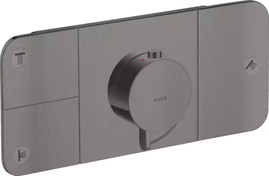 Термостат Axor One 45713340 для душа, шлифованный черный хром