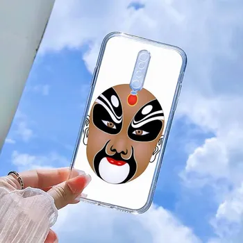 Peking Opera Phone Case For Xiaomi 11 Redmi Note 11pro5G 8T 9A 9S 10 K30 10T Pro Ultra K40pro Transparent Case Redmi Note 9 Pro
