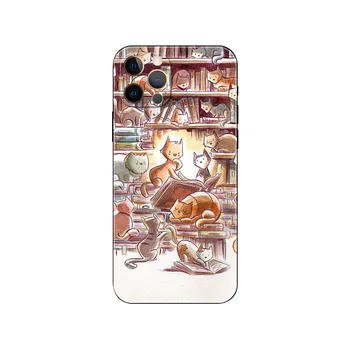 Чехол для телефона cats and the library tree для iPhone 5 5s 2020se 6 6s 7 8 plus x 10 XR XS 11 12 13 mini pro MAX черная задняя крышка из ТПУ iphone 5 5S SE 2016