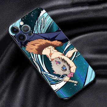 Мягкий чехол для Apple iPhone 11 13 Pro Max 14 12 Mini 7 8 Plus X XS XR SE 2020 6 6S 5 5S чехол для телефона Funda Demon Slayer Anime Capa iPhone 5 5S SE