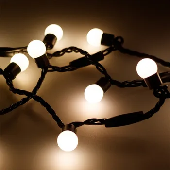 Светодиодная гирлянда ARD-BALL-CLASSIC-D17.5-10000-BLACK-100LED WARM (230V, 7W) (Ardecoled, IP65) 025584