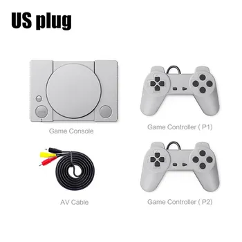 Классическая игровая консоль, 8-битная PS1 Mini Home 620, развлекательная система для любителей экшн-игр, ретро, двойная EU