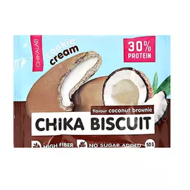 Печенье неглазированное с начинкой CHIKALAB CHIKA BISCUIT Кокосовый брауни 50 г