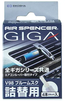 Запасной элемент для ароматизатора на дефлектор EIKOSHA GIGA, меловой, BLUE MUSK/ледяной шторм (V-98)