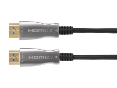 Кабель HDMI(19M)-HDMI(19M) v2.1 4K/8K, экранированный, 40 м, серебристый/черный Telecom TCG2120 (TCG2120-40M)
