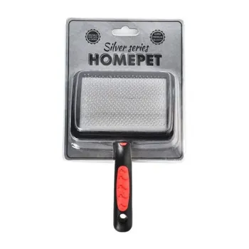 Homepet Silver Series пуходерка пластиковая с каплей размер M - 18х11,5 см груминг m Китай 1 уп. х 1 шт. х 0.164 кг