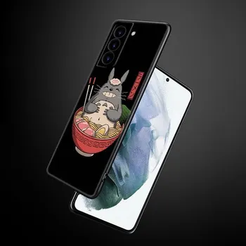 Чехол для телефона Studio Ghibli Тоторо для Samsung Galaxy S22 Pro S21 S20 Ultra FE S10 Lite 5G S10E S9 S8 Plus, мягкий черный чехол из ТПУ Samsung S22 Ultra