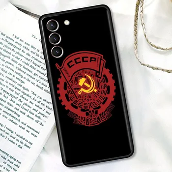 Черный чехол для Samsung Galaxy S20 FE S21 Ultra S10 S9 Plus S10e S8 S7 A51 A71, мягкий винтажный чехол для телефона СССР CCCP, принципиально Samsung A71