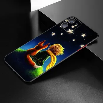 Чехол «Маленький принц и лиса» для Apple iPhone 12 13 Mini 11 Pro Max XR X XS MAX 8 7 6S 6 Plus SE 5S 5 2020, черный чехол iPhone 13