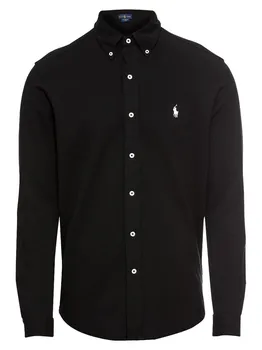 Повседневная рубашка Polo Ralph Lauren Regular fit Button Up Shirt, черный