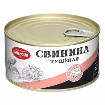 Свинина тушеная Курганский Мясокомбинат Стандарт, 325 г