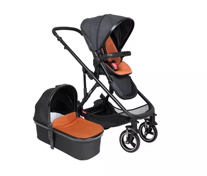 Коляска 2 в 1 Phil and Teds Voyager Rust Orange (+ Защитный чехол СМЕШАРИКИ в подарок!)