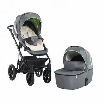 Коляска 2в1 Loon Prima, Графит (серый)
