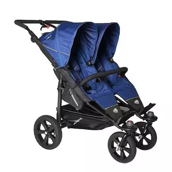 Коляска для двойни TFK Twin Twillight Blue (+ Защитный чехол СМЕШАРИКИ в подарок!)