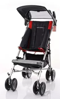 Коляска для особых детей Maclaren Major Elite Scarlet Charcoal (+ Защитный чехол СМЕШАРИКИ в подарок!)