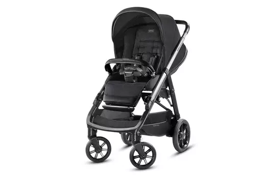 Коляска Inglesina Aptica System Duo 2 в 1 на шасси Aptica Black, Mystic Black (+ Защитный чехол СМЕШАРИКИ в подарок!)