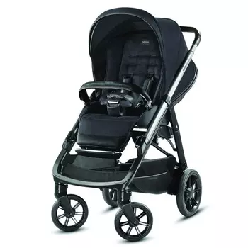 Коляска Inglesina Aptica System Quattro 4 в 1 на шасси Aptica Black, Mystic Black (+ Защитный чехол СМЕШАРИКИ в подарок!)