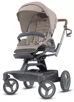Коляска Inglesina Quad System 4 в 1 на шасси Quad Titanium Black Coffee, Rodeo Sand (+ Защитный чехол СМЕШАРИКИ в подарок!)