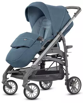 Коляска Inglesina Trilogy System Duo 2 в 1 на шасси Trilogy Slate, Artic Blue (+ Защитный чехол СМЕШАРИКИ в подарок!)