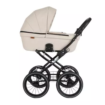 Коляска Pituso Leticia Classic короб Кожа Бежевый (+ Защитный чехол СМЕШАРИКИ в подарок!)