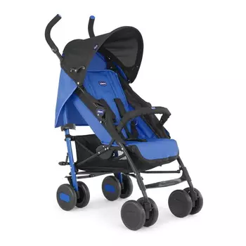 Коляска-трость Chicco Echo Stroller с бампером Power Blue (+ Защитный чехол СМЕШАРИКИ в подарок!)