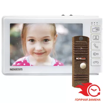 Комплект из 7" HD монитора и вызывной панели Novicam SMILE 7 HD KIT