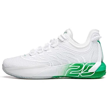 Anta GH1 Low Hayward Home Colorway прочные дышащие низкие баскетбольные кроссовки мужские кроссовки белые зеленые 112021103-4 44.5