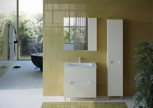 Шкаф-пенал Bellezza Андрэа 35 L бежевый,с бельевой корзиной