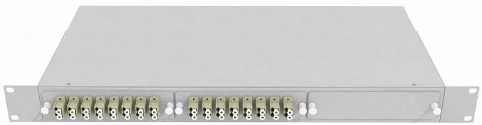 Кросс оптический стоечный TopLAN КРС-Top-1U-32LC/U-OM2-GY 19", 32 LC/UPC адаптера, многомодовый, 1U, серый, укомплектованный