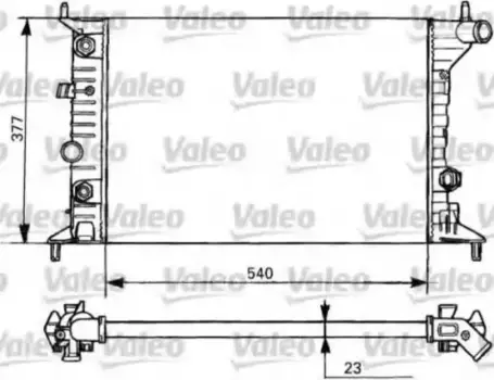 Радиатор системы охлаждения двигателя VALEO 731393