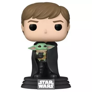 Фигурка Funko POP! Bobble Star Wars Mandalorian Luke Skywalker with Grogu 58290