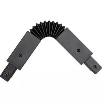 Коннектор Ritter 59752 4 прямой гибкий для соединения трековых шинопроводов встраиваемых цвет черный