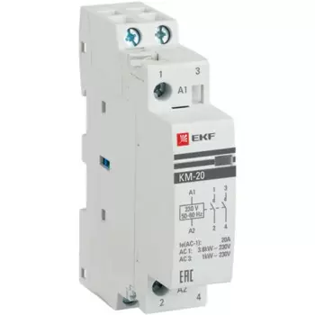 Контактор EKF КМ 2NО 20 А 230-400 В