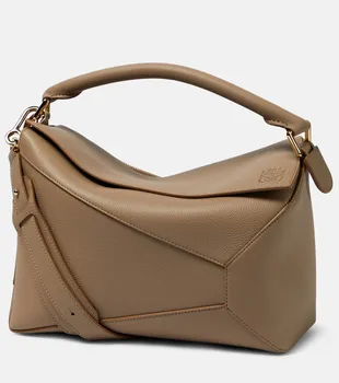 Кожаная сумка через плечо Puzzle Edge Loewe, нейтральный