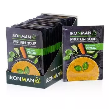 Суп сухой белковый со вкусом гороховый с ароматными травами Fit Ironman пак. 20г 20шт