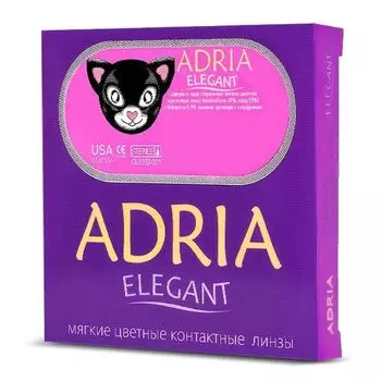 Линзы контактные цветные Adria/Адриа Elegant color (8.6/-9,50) Green 2шт