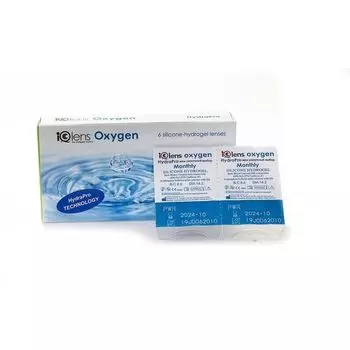 Линзы контактные IQlens Oxygen (8.6/-6,50) 6шт