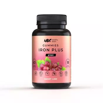 Комплекс мультивитаминов железо+ ABC Healthy Food пастилки жевательные 60шт