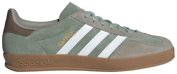 Кроссовки adidas Gazelle Indoor 'Silver Green', зеленый