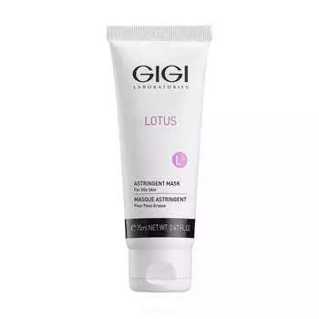 GiGi, Маска поростягивающая для жирной кожи Lotus Beauty Astringent Mask, 75 мл