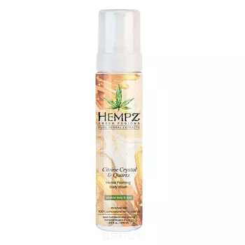 Hempz, Гель-мусс для душа с мерцающим эффектом Желтый кварц, 250 мл